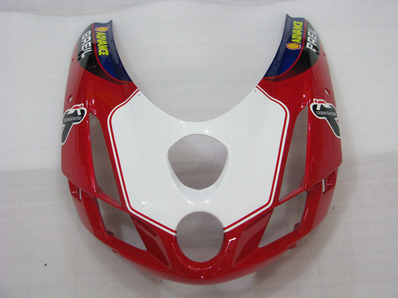 Red and White Blue FILA - Ducati 749/999 03-04 Fairing Kit (Single Passenger Seat)
