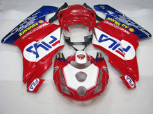Bild in der Galerieansicht laden, Red and White Blue FILA - Ducati 749/999 03-04 Fairing Kit (Single Passenger Seat)