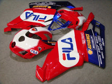 Bild in der Galerieansicht laden, Red and White Blue FILA - Ducati 749/999 05-06 Fairing Kit (Single Passenger Seat)