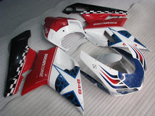 Bild in der Galerieansicht laden, Red and White Blue Star - Ducati 848 07-11 Fairing Kit