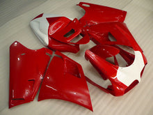 Bild in der Galerieansicht laden, Red and White No decals - Ducati 748/916/996/998 96-02 Fairing Kit (Single Passenger Seat)