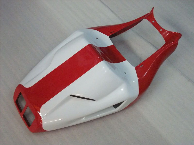 Red and White Factory Style - Ducati 748 96-02 Fairing Kit (Single Passenger Seat)