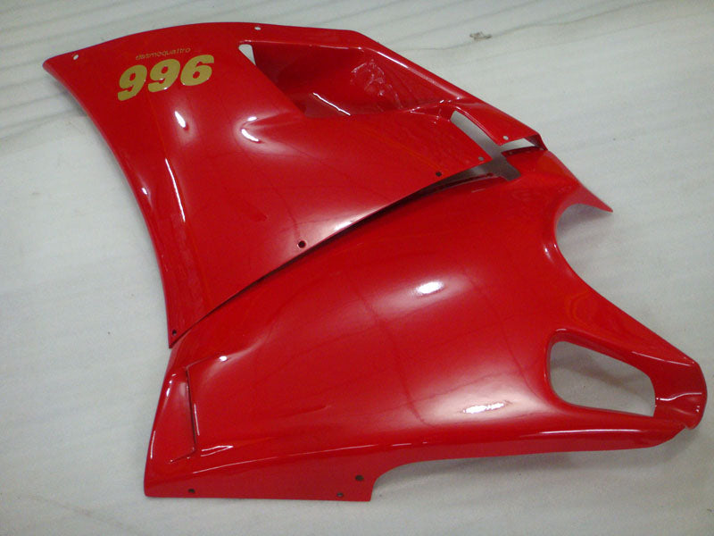 Red White Factory Style - Ducati 996 96-02 Fairing Kit (Single Passenger Seat)