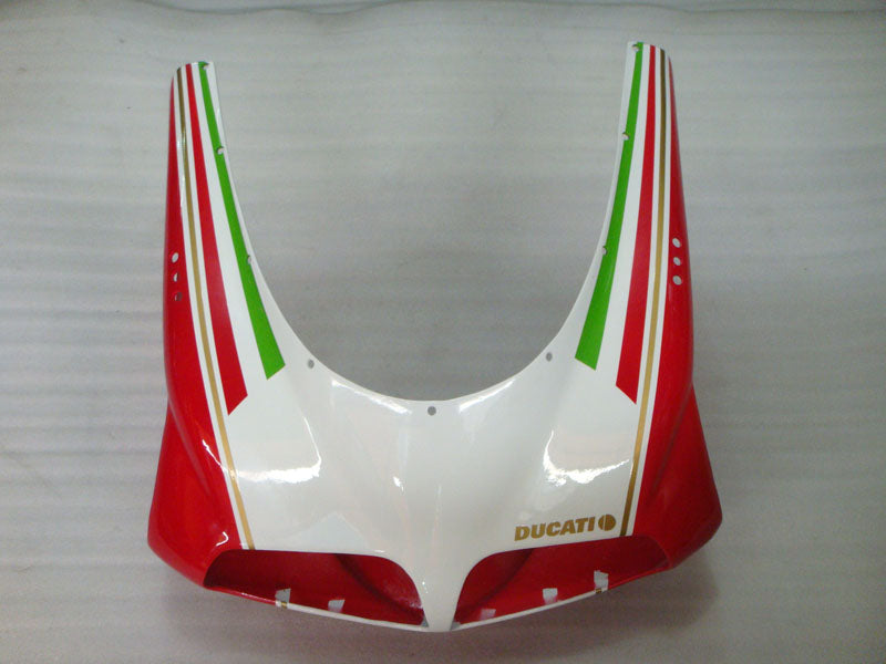 Red White Factory Style - Ducati 996 96-02 Fairing Kit (Single Passenger Seat)