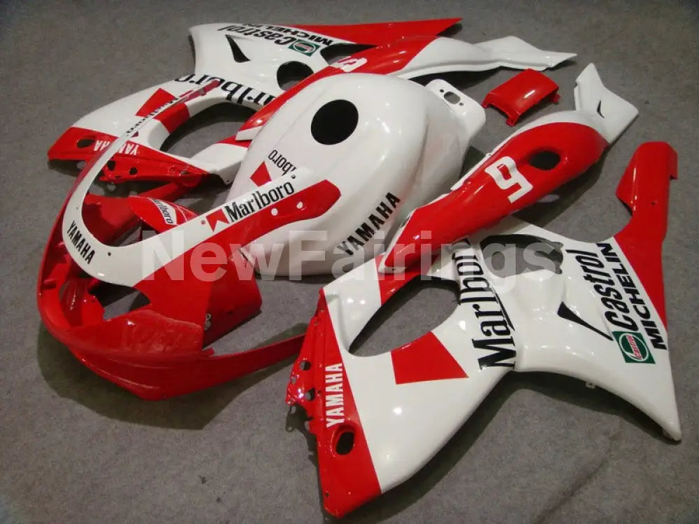 Red and White Marlboro - YZF600R Thundercat 96-07 Fairing Kit Vehicles & Parts > Vehicle Parts & Accessories > Motor
