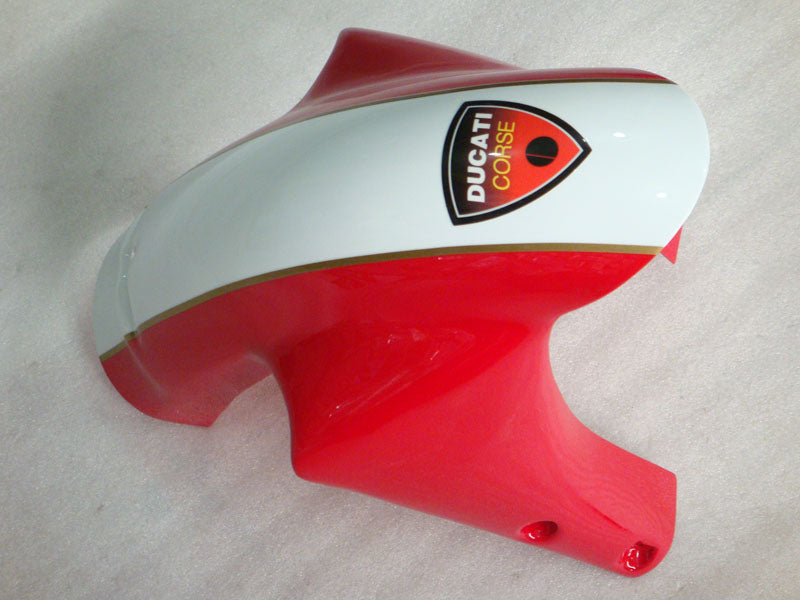 Red and White Shell - Ducati 748/916/996/998 96-02 Fairing Kit (Single Passenger Seat)