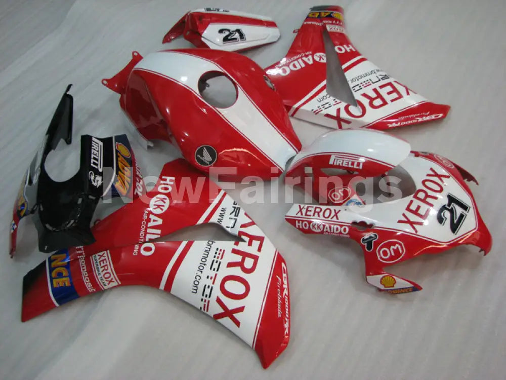 Red and White XEROX - CBR1000RR 08-11 Fairing Kit