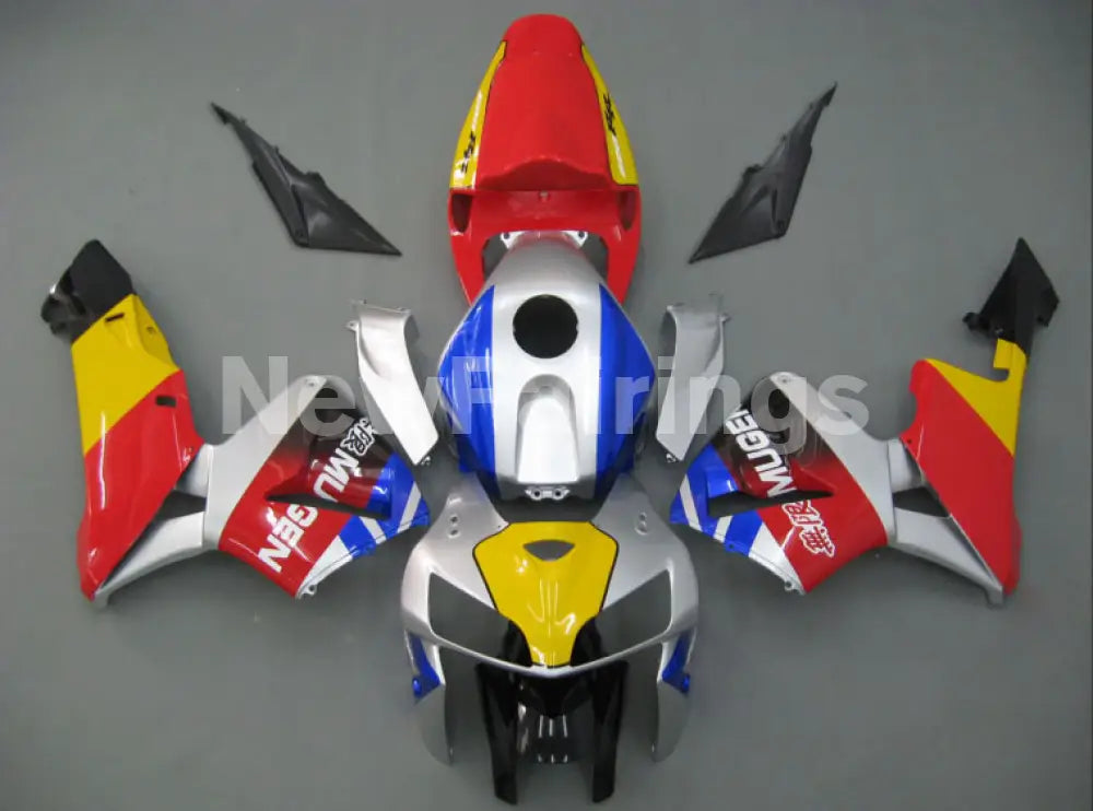 Red and Yellow Blue MUGEN - CBR600RR 05-06 Fairing Kit