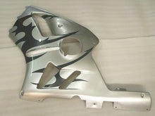 Laden Sie das Bild in den Galerie-Viewer, Silver and Black Flame - NINJA ZX-12R 02-04 Fairing Kit