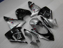 Silver and Black Monster - NINJA ZX-10R 04-05 Fairing Kit