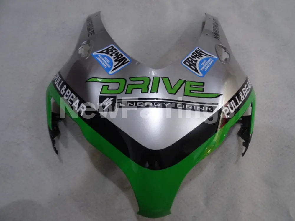 Silver and Green DRIVE - CBR1000RR 08-11 Fairing Kit