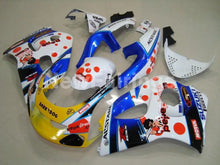 Laden Sie das Bild in den Galerie-Viewer, White and Blue Yellow Dark Dog - GSX-R750 96-99 Fairing Kit