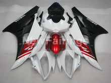 Laden Sie das Bild in den Galerie-Viewer, White and Wine Red Matte Black Factory Style - YZF-R6 06-07 Fairing Kit Vehicles &amp; Parts &gt; Vehicle Parts &amp; Accessories