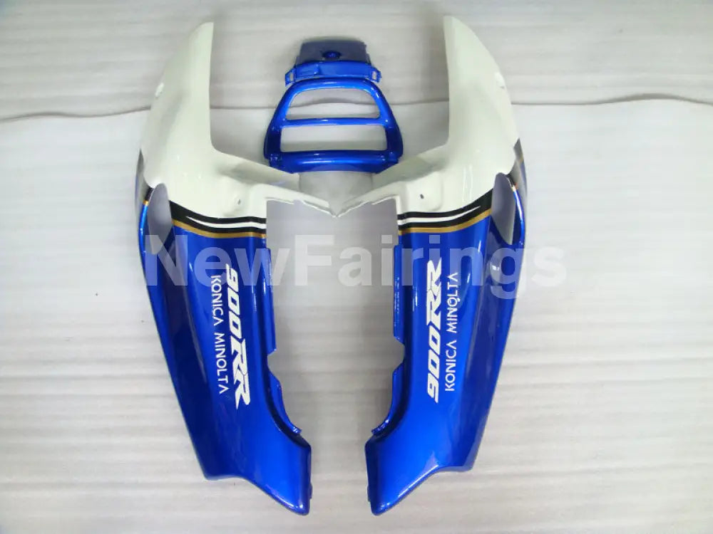 White and Black Blue Konica Minolta - CBR 900 RR 92-93 Fairing Kit