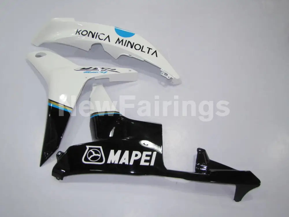 White Black and Blue Konica Minolta - CBR600RR 07-08 Fairing Kit