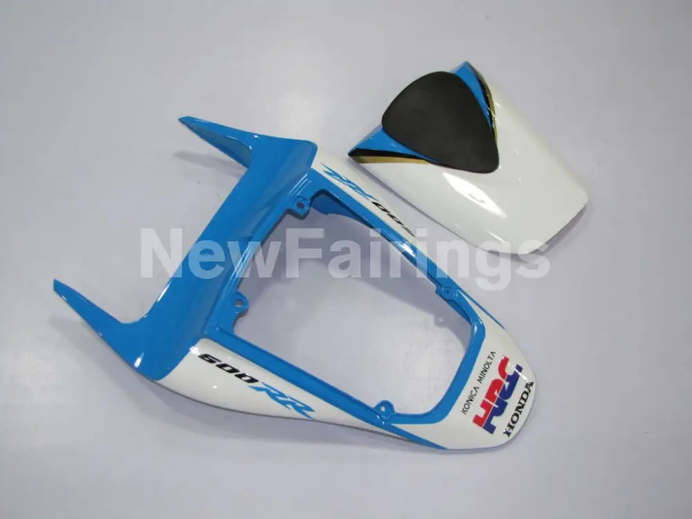 White Black and Blue Konica Minolta - CBR600RR 07-08 Fairing Kit
