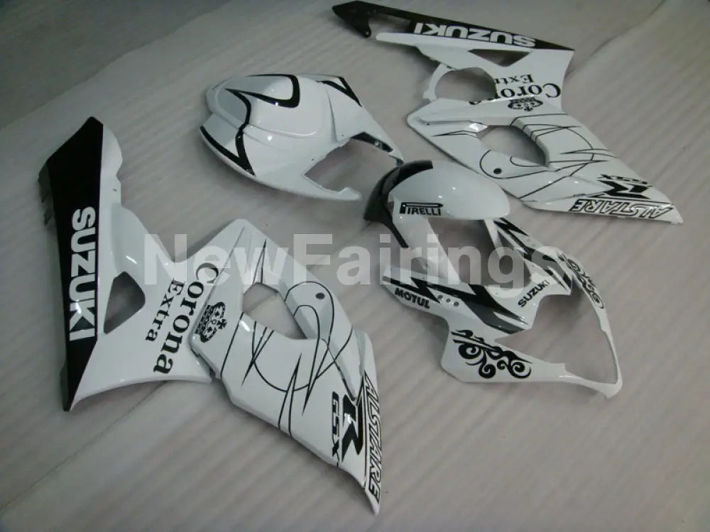 White and Black Corona - GSX-R1000 05-06 Fairing Kit