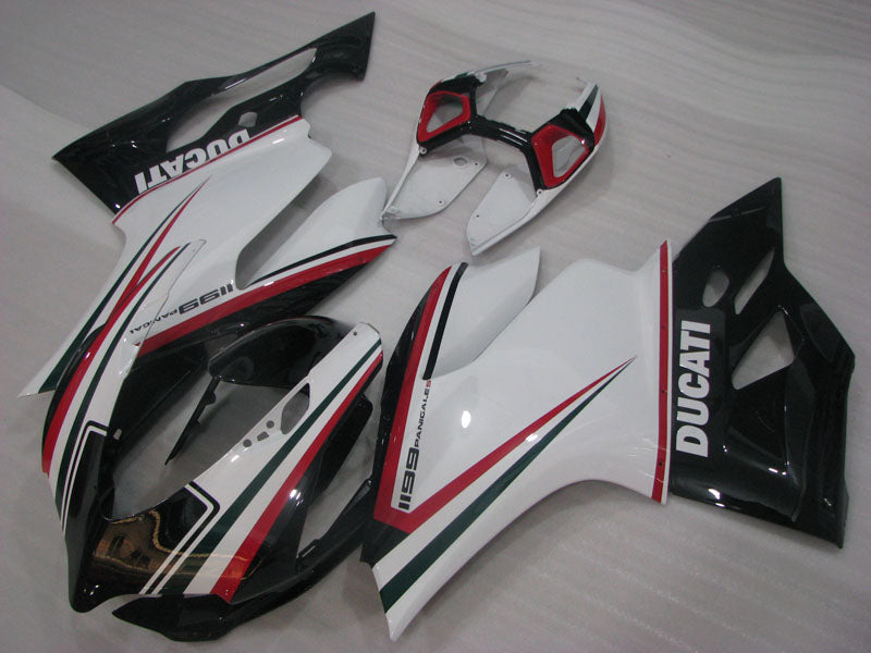 White and Black Factory Style - Ducati 1199 Panigale 12-14 Fairing Kit