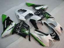 Bild in der Galerieansicht laden, White and Black Green Monster - NINJA ZX-10R 04-05 Fairing Kit