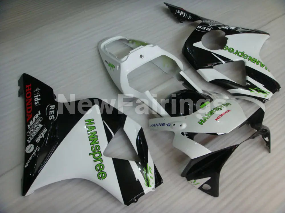 White and Black HANN Spree - CBR 954 RR 02-03 Fairing Kit