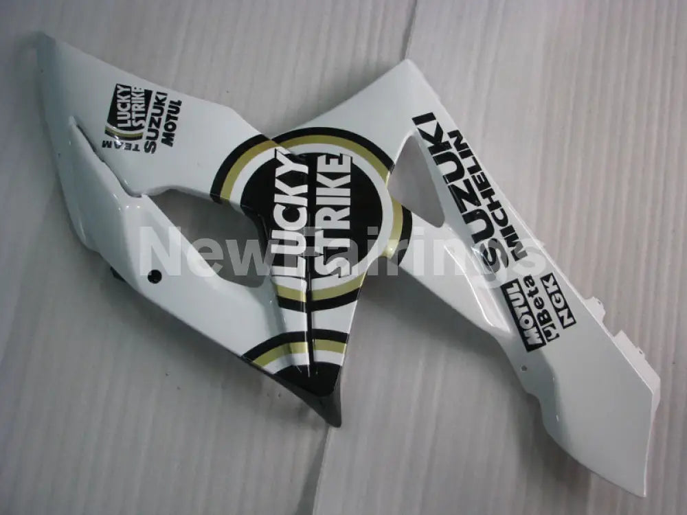 White and Black Lucky Strike - GSX-R1000 05-06 Fairing Kit