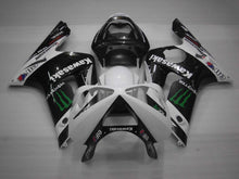 Laden Sie das Bild in den Galerie-Viewer, White and Black Monster - NINJA ZX-6R 03-04 Fairing Kit