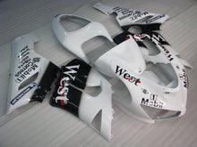 Laden Sie das Bild in den Galerie-Viewer, White and Black West - NINJA ZX-6R 05-06 Fairing Kit