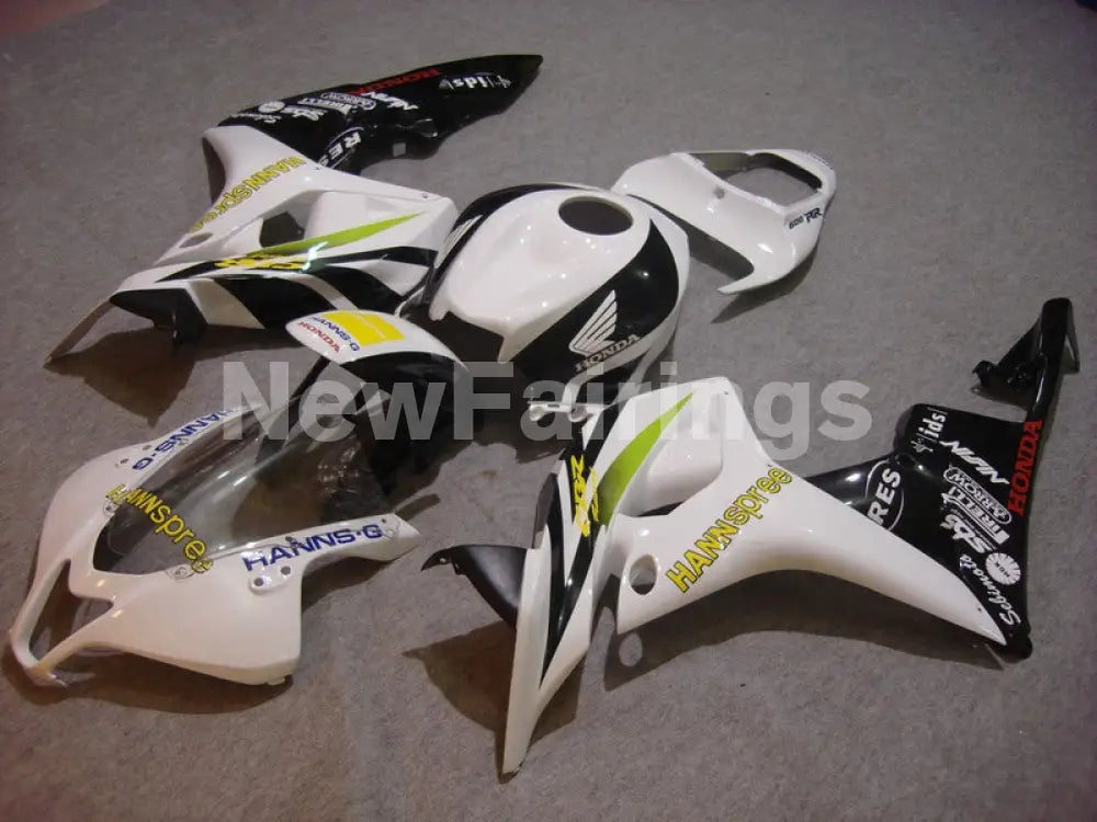 White and Black Yellow HANN Spree - CBR600RR 07-08 Fairing Kit