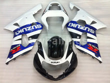 Laden Sie das Bild in den Galerie-Viewer, White and Blue Black Factory Style - GSX-R600 01-03 Fairing Kit