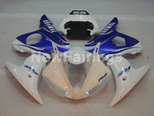 Laden Sie das Bild in den Galerie-Viewer, White and Blue Factory Style - YZF-R6 03-04 Fairing Kit Vehicles &amp; Parts > Vehicle Parts &amp; Accessories > Motor Vehicle