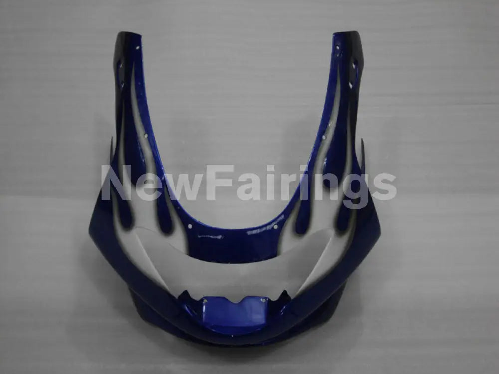 White and Blue Flame - YZF600R Thundercat 96-07 Fairing Kit Vehicles & Parts > Vehicle Parts & Accessories > Motor