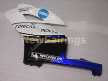 Laden Sie das Bild in den Galerie-Viewer, White and Blue Konica Minolta - CBR1000RR 04-05 Fairing Kit
