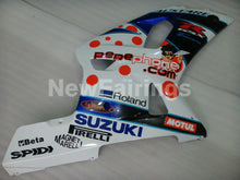 Laden Sie das Bild in den Galerie-Viewer, White and Blue Yellow Dark Dog - GSX-R600 01-03 Fairing Kit