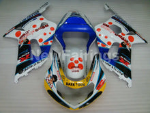 Laden Sie das Bild in den Galerie-Viewer, White and Blue Yellow Dark Dog - GSX-R600 01-03 Fairing Kit