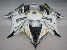Laden Sie das Bild in den Galerie-Viewer, White and Golden Flame - YZF-R6 08-16 Fairing Kit Vehicles &amp; Parts > Vehicle Parts &amp; Accessories > Motor Vehicle Parts