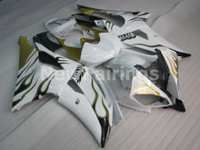 Laden Sie das Bild in den Galerie-Viewer, White and Golden Flame - YZF-R6 08-16 Fairing Kit Vehicles &amp; Parts > Vehicle Parts &amp; Accessories > Motor Vehicle Parts
