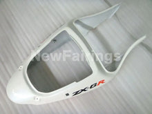 Laden Sie das Bild in den Galerie-Viewer, White and Orange Flame NINJA ZX 6R 00 02 Fairing Kit
