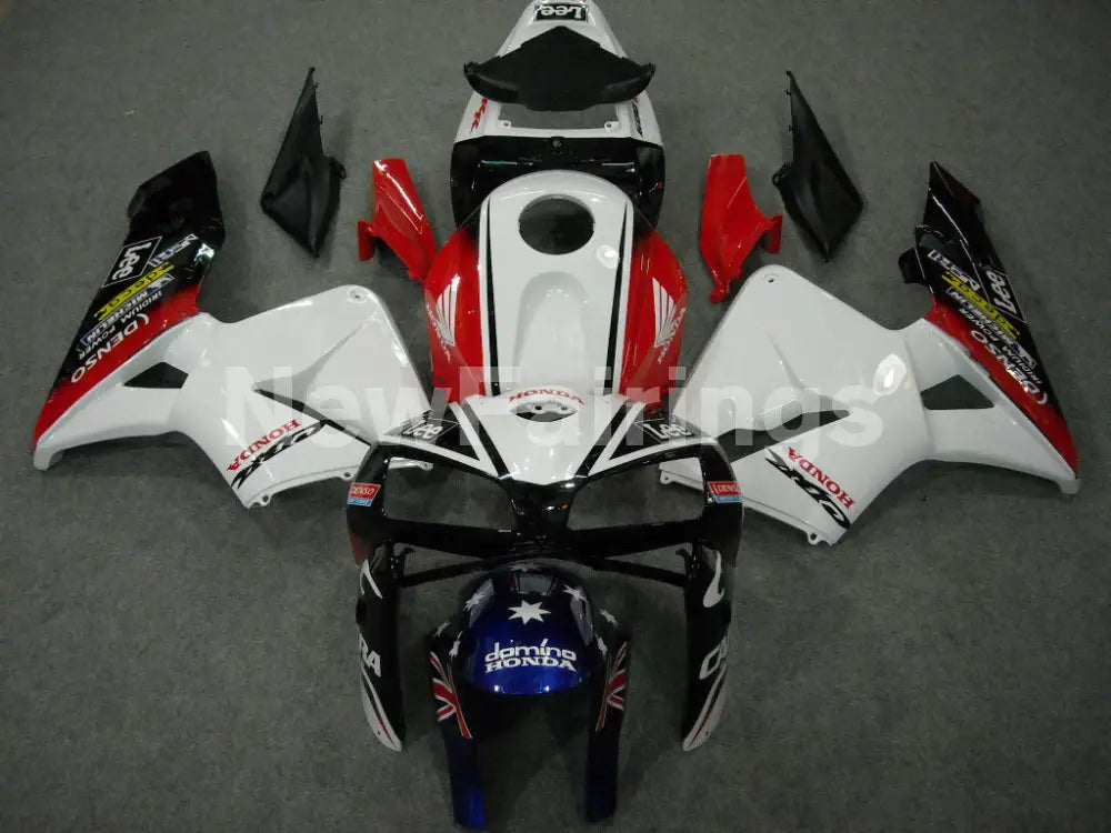 White and Red Black Lee - CBR600RR 05-06 Fairing Kit