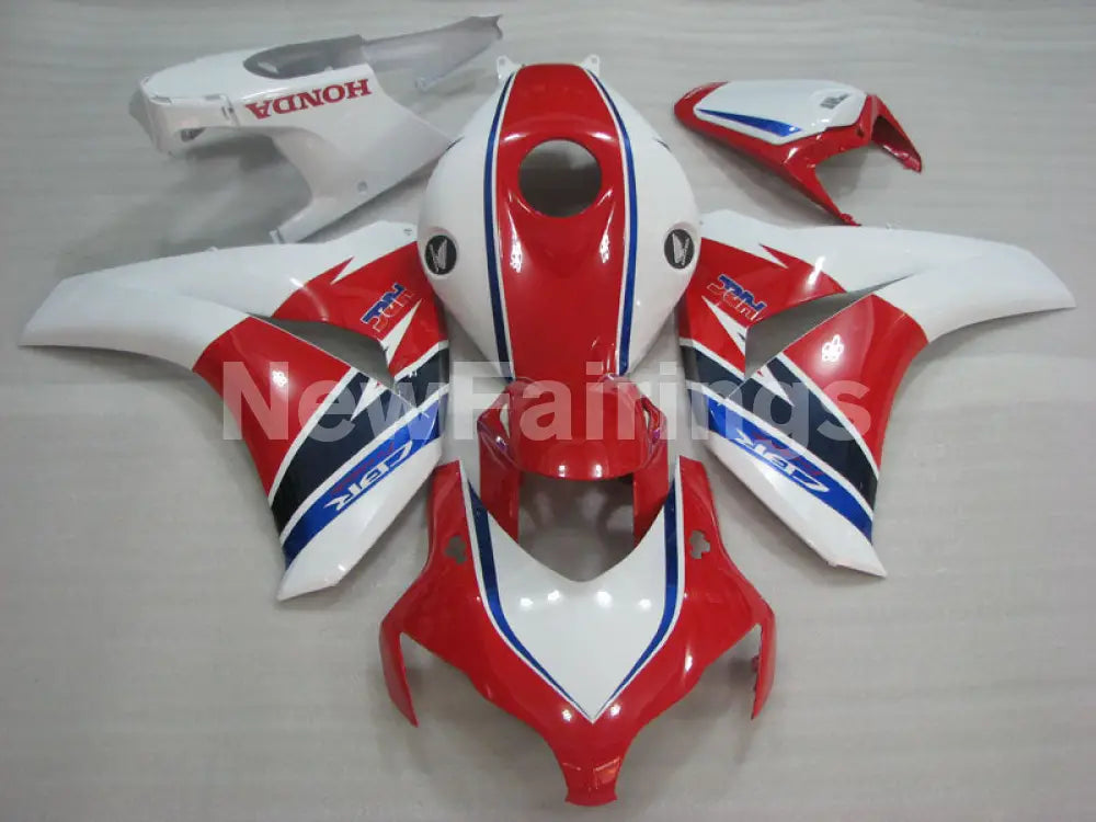 White Red and Blue Factory Style - CBR1000RR 08-11 Fairing Kit