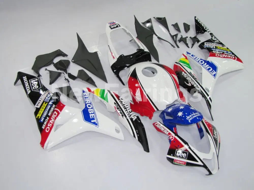 White and Red Blue Lee - CBR600RR 07-08 Fairing Kit