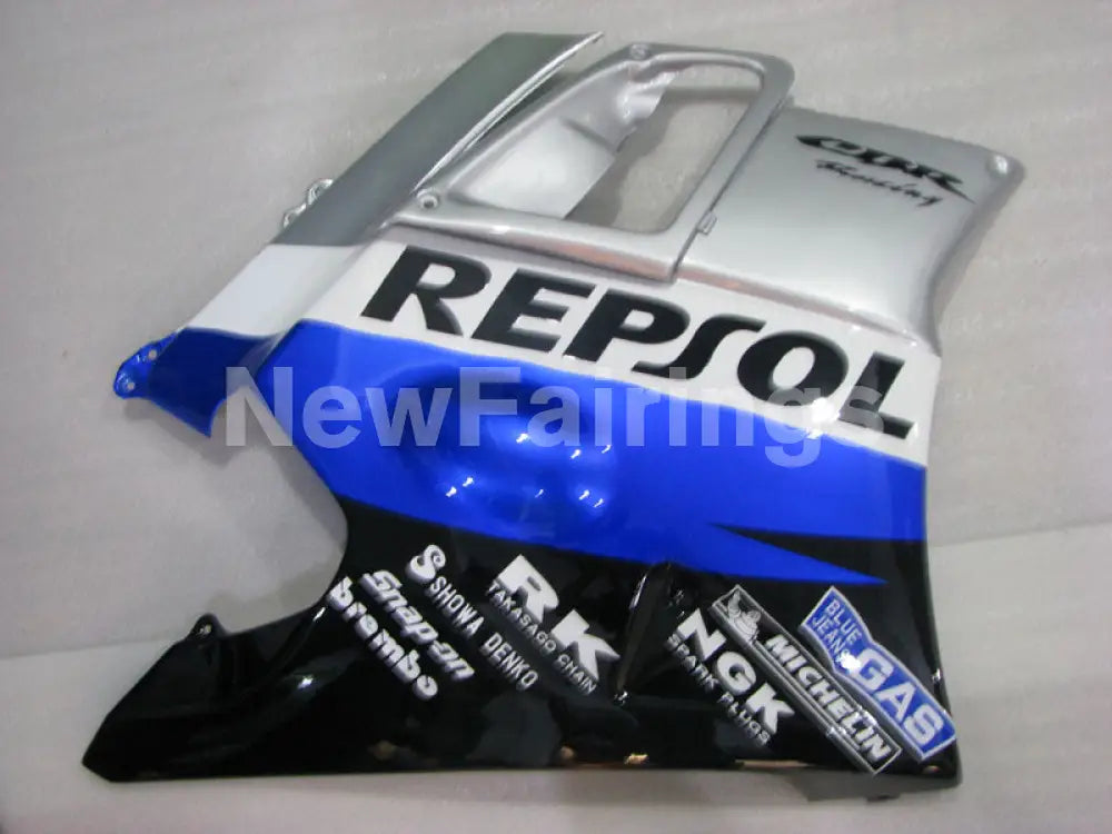 White and Silver Blue Repsol - CBR600 F2 91-94 Fairing Kit