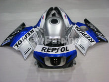 Laden Sie das Bild in den Galerie-Viewer, White and Silver Blue Repsol - CBR600 F2 91-94 Fairing Kit