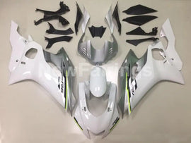 White and Silver Factory Style - YZF-R6 17-22 Fairing Kit Vehicles & Parts > Vehicle Parts & Accessories > Motor
