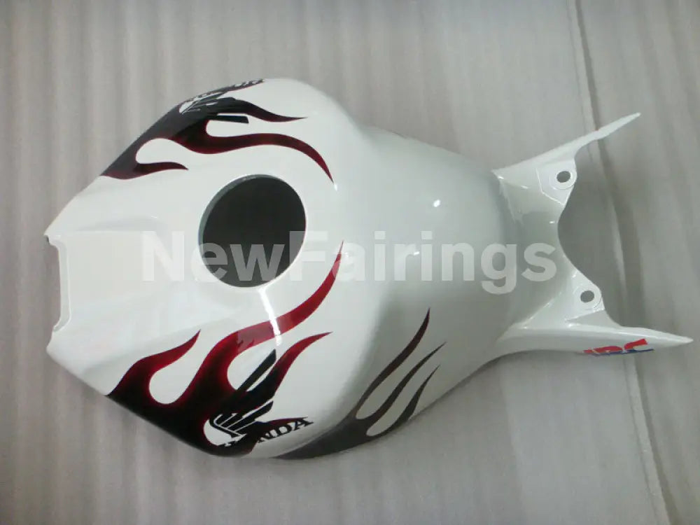 White and Wine Red Flame - CBR1000RR 04-05 Fairing Kit