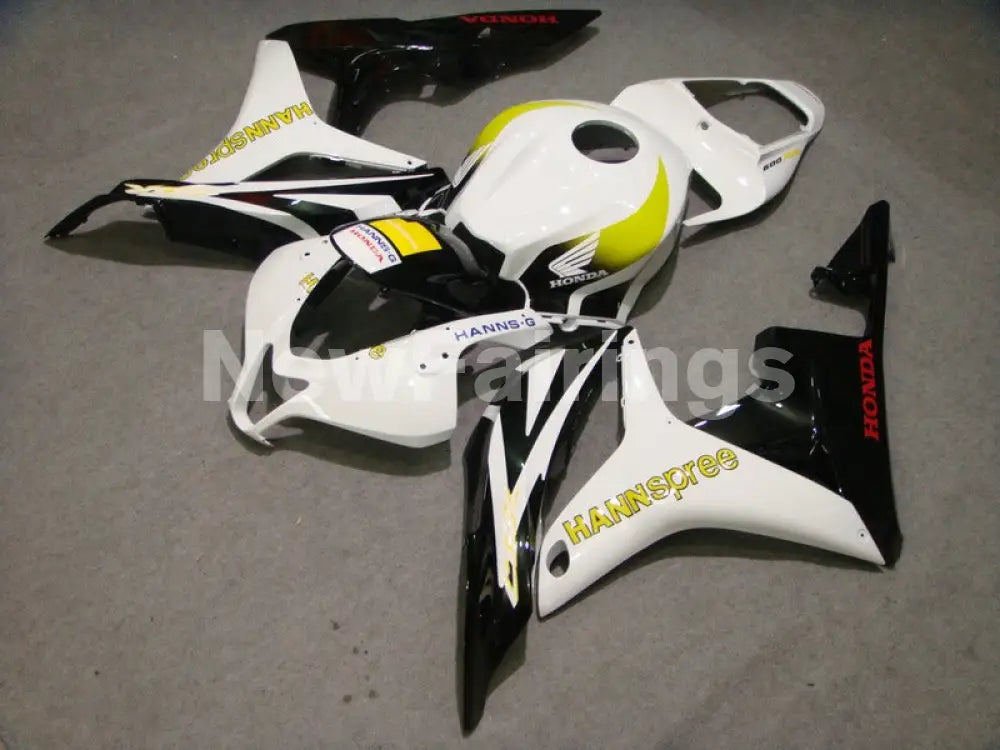 White and Yellow Black HANN Spree - CBR600RR 07-08 Fairing Kit