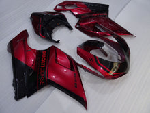 Bild in der Galerieansicht laden, Wine Red and Black Factory Style - Ducati 848 07-11 Fairing Kit