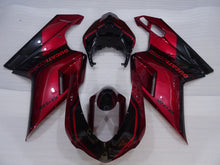 Bild in der Galerieansicht laden, Wine Red and Black Factory Style - Ducati 848 07-11 Fairing Kit