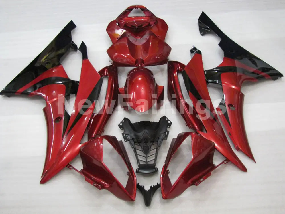 Wine Red and Black Factory Style - YZF-R6 08-16 Fairing Kit Vehicles & Parts > Vehicle Parts & Accessories > Motor