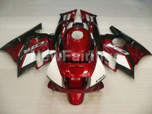 Laden Sie das Bild in den Galerie-Viewer, Wine Red and White Black Factory Style - CBR600 F2 91-94 Fairing Kit