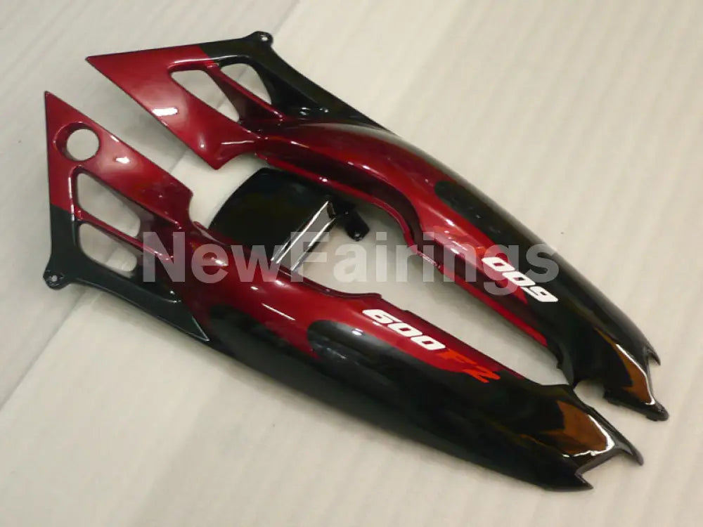 Wine Red and White Black Factory Style - CBR600 F2 91-94 Fairing Kit